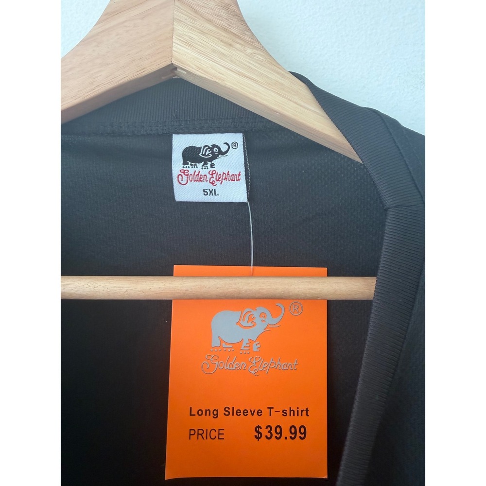 Golden Elephant High Visibility Long Sleeve Work Shirt – Black & Yellow 5XL NWT - Picture 2 of 4